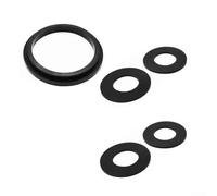 Yuanpgky Kit de joints en caoutchouc de rechange pour équipement de piscine, pièces de connexion en silicone résistant à la chaleur, système de jet d'air noir (2A + 4BC)