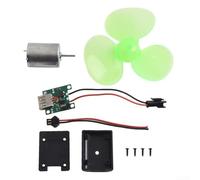 Yuanpgky Kit de modèle d'éolienne pour une utilisation éducative, générateur de vent à faire soi-même avec rotation à 360° et design durable en plastique-métal, outil pédagogique pour l'énergie