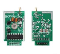 Yuanpgky Kit de module émetteur de télécommande sans fil avec fréquence RF 433 MHz, courant > 100 mA, stabilité ± 50 kHz pour transmission de données longue distance