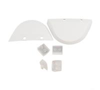 Yuanpgky Kit de peigne pour sabot de piscine Hayward Navigator pour aspirateur - Remplacement AXV414604WHP, ensemble avec aile droite et gauche, 4 sabots pour dosettes, pièces ABS blanches