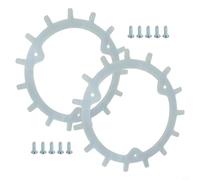 Yuanpgky Kit de quincaillerie de robot de pelouse antidérapant en acier inoxydable pour mini tondeuse Mammotion Yuka
