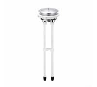 Yuanpgky Kit de remplacement de bouton de chasse d'eau double de salle de bain avec ouverture de 48 mm Base antidérapante en ABS Blanc
