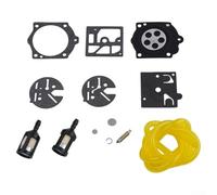 Yuanpgky Kit de réparation de carburateur pour tronçonneuse McCulloch Pro 610 650 655 avec ligne de carburateur, pièce de rechange pour équipement électrique extérieur