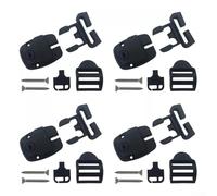 Yuanpgky Kit de réparation de loquet cassé pour couverture de spa - 4 ensembles de remplacement avec loquets à fente, rails coulissants, clés et vis en acier inoxydable pour jacuzzi et spas