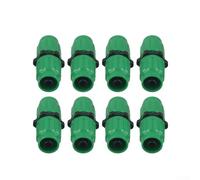 Yuanpgky Kit de réparation de tuyau d'arrosage extensible multifonction pour tuyaux d'arrosage extensibles de 1,6 cm, 1,9 cm, 7,6 m, 15,2 m, 22,9 m, 30,5 m, plastique vert, 2/4/8/10 (8 pièces)