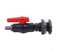 Yuanpgky Kit de robinet de réservoir de pluie en PVC avec robinet à boisseau sphérique 20 mm 3/4" Adaptateur de tuyau d'arrosage pour réservoirs d'eau
