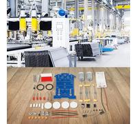 Yuanpgky Kit de soudage de voiture pour apprentissage électronique éducatif, robot de suivi de ligne avec comparateur de tension LM393, alimentation 3 V, carte PCB bleue