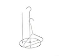 Yuanpgky Kit friteuse en acier inoxydable avec grille à trois structures et outils de manipulation pour préparer des rôtis croustillants et juteux avec un excès de graisse réduit