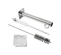 Yuanpgky Kit hydromètre en acier inoxydable avec tasse et brosse de nettoyage pour mesurer la densité, gravité spécifique pour mesurer la teneur en sucre dans les sirops (A)