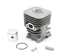 Yuanpgky Kit piston cylindre 35 mm pour tronçonneuse 128C 128CD 128L 128LD - Pièce de rechange OEM 545008082 pour équipement électrique extérieur
