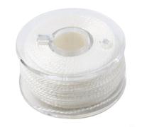 Yuanpgky Ligne de pêche PVA soluble dans l'eau pour sacs d'appâts à la carpe, diamètre 1,4 mm, matériau de montage à dissolution rapide compatible avec les bas de ligne de sac à dissoudre 20 m, blanc