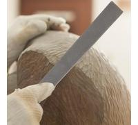 Yuanpgky Lime plate en acier à haute teneur en carbone pour le travail du métal et le travail du bois, outil d'ébavurage à dents moyennes pour limer les trous, les coins, les rainures et couper des