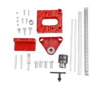 Yuanpgky Localisateur de guide de perçage pour le travail du bois - Positionneur de perçage portable avec corps en alliage d'acier, base à rainure en V et butée réglable, compatible avec sans fil