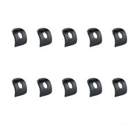 Yuanpgky Lot de 10 cales de serrage pour tige de selle de vélo en alliage de cuivre avec trou central de 5,3 mm pour tiges M5, design incurvé léger pour un ajustement sûr de la selle de vélo (noir)