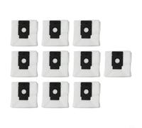 Yuanpgky Lot de 10 sacs à poussière de rechange pour aspirateur EZVIZ Robot RC3 Plus RE4 Plus RE5 Plus, compatible avec station de base, grande capacité de 4 L, blanc