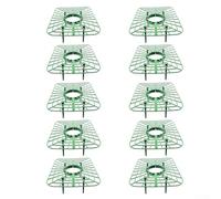 Yuanpgky Lot de 10 supports de fraises avec 4 pieds robustes, design carré pour plateau à fruits d'angle de 45 degrés, aide de jardin en plastique durable pour fraises, tomates, poivrons