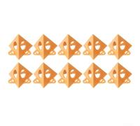 Yuanpgky Lot de 10 supports pyramidaux pour le travail du bois - Pieds de support triangulaires pour portes d'armoire, peinture, teinture et versement - sans plastique