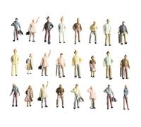 Yuanpgky Lot de 100 figurines miniatures à l'échelle 1:75, 1:87, 1:100, modèles de petites personnes entièrement assises dans des poses assorties, fabriquées en ABS durable pour dioramas et modèle de
