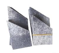 Yuanpgky Lot de 12 joints de poche de table de billard en caoutchouc pour tables de billard, 8 grands (9,6 x 4,5 cm) + 4 petits (4,5 x 6 cm), gris (biseau)