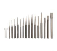 Yuanpgky Lot de 12 poinçons et burins avec sac de rangement suspendu pour outils de travail du métal et du bois