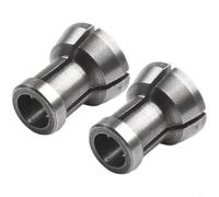 Yuanpgky Lot de 2 adaptateurs de mandrin de serrage en acier au carbone, 6 à 10 mm pour défonceuses à bois, graveurs et fraises (2 pièces, 10 x 8)