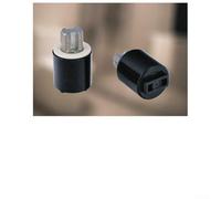 Yuanpgky Lot de 2 amortisseurs de siège de toilette - Amortisseurs de couple en plastique noir pour une fermeture silencieuse des couvercles et des portes de toilettes, claquement et réduction du