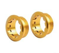Yuanpgky Lot de 2 bagues de verrouillage de cassette de vélo en aluminium CNC pour MicroSpline 12 vitesses, design léger et antidérapant, 32 x 13 mm (doré)