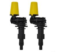 Yuanpgky Lot de 2 buses rotatives haute pression pour lave-linge Lavor - Nettoyage turbo à 360°, matériau PA66 + 30 % GF, puissance de récurage améliorée pour les taches tenaces