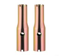 Yuanpgky Lot de 2 clés à écrou évasé à double tête 21/27 mm pour installation de robinet de salle de bain et raccord de tuyau, construction en acier au carbone avec poignée ergonomique de 100 mm pour