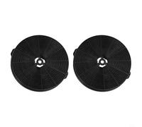 Yuanpgky Lot de 2 filtres à charbon actif 175 x 24 mm pour hotte de cuisine, contrôle efficace et pièces de rechange faciles à installer