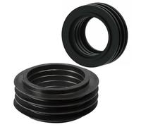 Yuanpgky Lot de 2 joints coniques en caoutchouc pour tuyau de chasse d'eau Geberit bas niveau 42 mm Noir Rondelle de rechange compatible avec coude dissimulé 119.668.00.1