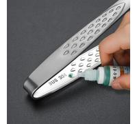 Yuanpgky Lot de 2 pinces à barbecue en acier inoxydable - 22,9 cm et 30,5 cm - Pince à épiler droite pour griller, retourner la viande et servir des légumes - Kit de 2 pièces (argenté)