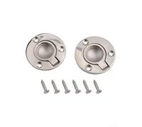 Yuanpgky Lot de 2 poignées de traction en acier inoxydable 316 pour armoires de meubles et portes à trappe marine