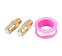 Yuanpgky Lot de 2 rondelles de raccord filetées de 6,35 mm pour valve de libération de température NPT pour pompes de nettoyeur haute pression en laiton compatible avec Homelite pour (rose)