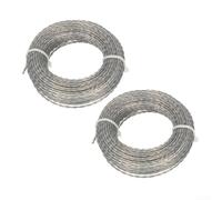 Yuanpgky Lot de 2 rouleaux de fil en nylon renforcé pour débroussailleuse électrique 2 à 4 mm x 10 m (10 m x 4 mm)