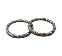 Yuanpgky Lot de 2 roulements à billes en acier pour casque de vélo et pédalier avec roulements à billes en acier pour vélo de route, vélo d'enfant et vélos standard (2# 37-29 mm)