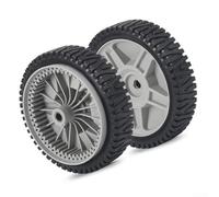 Yuanpgky Lot de 2 roulettes en plastique de 20,3 cm avec moyeu en métal pour une manœuvre fluide, compatibles avec les modèles Craftsman 5 et Husqvarna