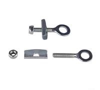 Yuanpgky Lot de 2 tendeurs de chaîne en acier pour banjo pour essieux de 3/8", compatibles avec les vélos de piste et fixie avec pattes à entrée arrière, argenté