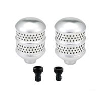 Yuanpgky Lot de 2 têtes d'arrosage en aluminium avec connecteur rapide pour arrosage délicat des arbustes, des arbres et des parterres de fleurs - Buse diffuseur de tuyau d'arrosage antirouille