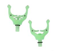 Yuanpgky Lot de 2 têtes de repose-canne à pêche magnétiques pour support de canne à pêche, support antidérapant avec aimant puissant, design compact et léger, compatible avec la plupart des cannes à