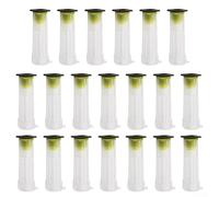 Yuanpgky Lot de 20 cages à rouleaux Queen Bee avec gobelets d'alimentation pour fournitures d'apiculture, outils de maison en plastique pour la gestion des ruches et l'équipement d'élevage de reines