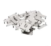 Yuanpgky Lot de 20 clips de mise à la terre en acier inoxydable pour installation de toit photovoltaïque, plaque de terre 30,1 x 32 mm, fixation pour serres et abris de jardin