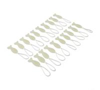 Yuanpgky Lot de 20 cordes de rechange lumineuses pour tente de camping, bagages, valise, sac à dos, étiquettes phosphorescentes pour la randonnée, la pêche