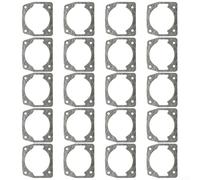 Yuanpgky Lot de 20 joints de cylindre de tronçonneuse pour débroussailleuse et débroussailleuse 52/58/59/62 cc, matériau en papier, joints moteur gris 44,9 x 45,4 mm