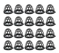 Yuanpgky Lot de 20 poches de rechange pour table de billard de taille standard, pour une poche filet en maille plastique durable 105 x 85 x 80 mm, noir