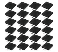 Yuanpgky Lot de 24 capuchons de poteau de clôture pyramidaux en plastique noir avec trous pré-percés pour poteaux de 10,2 x 10,2 cm, protection résistante aux intempéries pour clôture de jardin et