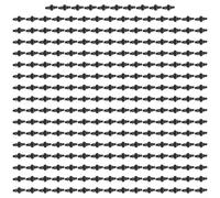 Yuanpgky Lot de 250 connecteurs cannelés d'irrigation goutte à goutte pour pelouse de jardin, kit de raccords droits pour tuyaux de 10,2 cm, système d'arrosage automatique à économie d'eau, noir