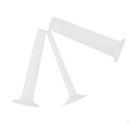 Yuanpgky Lot de 3 accessoires de remplissage de saucisses pour batteur sur pied, hachoir à viande, tubes de remplissage de différentes tailles, facile à nettoyer, design en plastique blanc