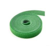 Yuanpgky Lot de 3 attaches pour plantes de jardin avec ruban adhésif pour soutien extérieur, 2 m de long en nylon pour arbres, fleurs et câbles, vert