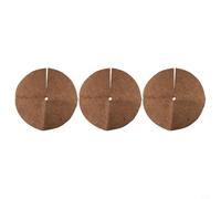 Yuanpgky Lot de 3 disques de paillage en fibre de coco naturelle avec haute rétention d'eau pour plantes de jardin et d'intérieur, options de diamètre 20 à 60 cm (60 cm)